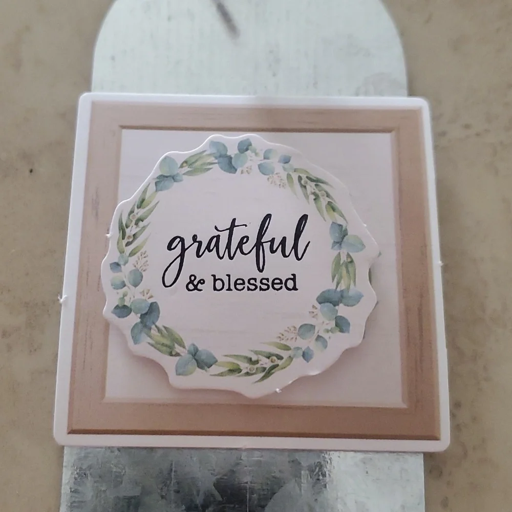 **SALE**Grateful & Blessed Mini Sign